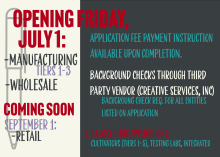 Manufacturing & Wholesale applications open on Friday, 7/1